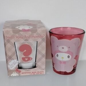 Hello Kitty Mystery Mini Glass My Melody Bear Costume Pink 2.5" Collectible